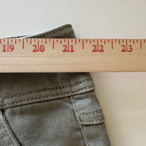 Womens Jeans Cropped Plus 22W Lt Sage Green Denim Hi Rise C EST‎ 1946 - Picture 6 of 9